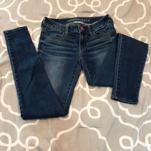 American Eagle super stretch medium wash jeans